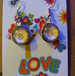 Handmade cabochon earrings